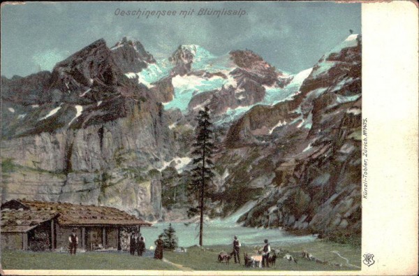 Oeschinensee mit Blümlisalp Vorderseite