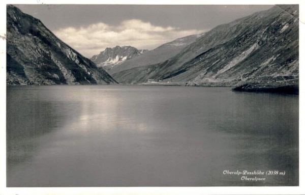 Oberalp-Passhöhe - Oberalpsee. 1929 Vorderseite