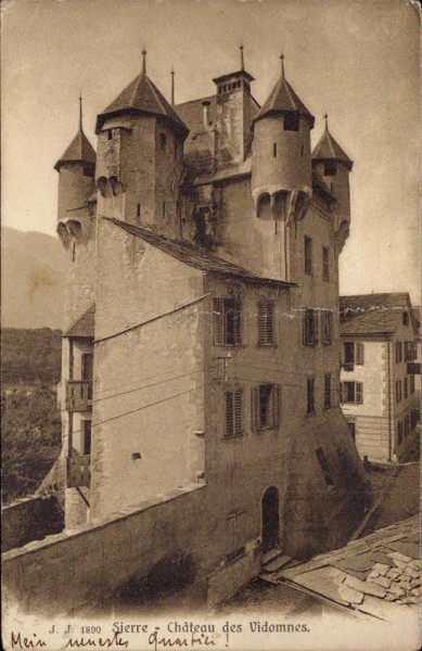 Sierre, Château des Vidomnes Vorderseite