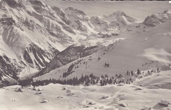 Mürren, Blumental, Grosshorn-Breithorn Vorderseite