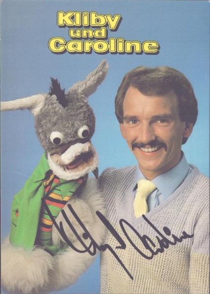 Kliby und Caroline, Autogrammkarte Vorderseite
