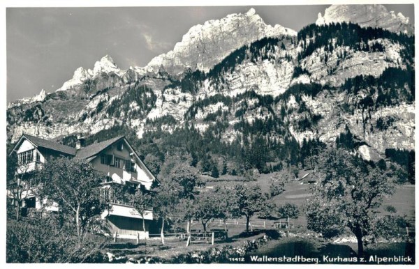 Walllenstadtberg, Kurhaus zum Alpenblick Vorderseite