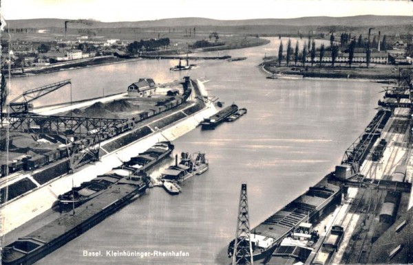 Basel, Kleinhüninger Rheinhafen Vorderseite