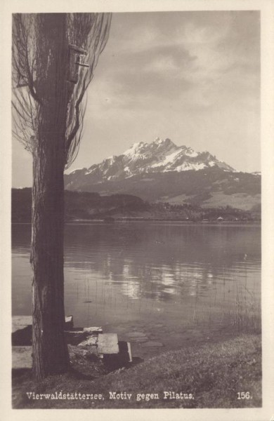 Vierwaldstättersee mit Pilatus, Kriens Vorderseite