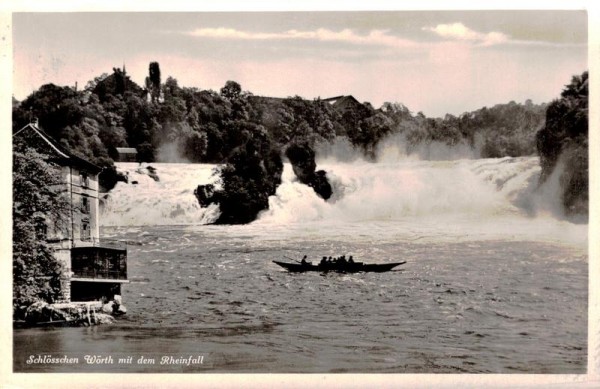 Schlösschen Wörth mit dem Rheinfall Vorderseite