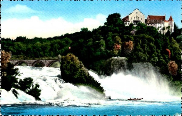 Rheinfall mit Schloss Laufen Vorderseite