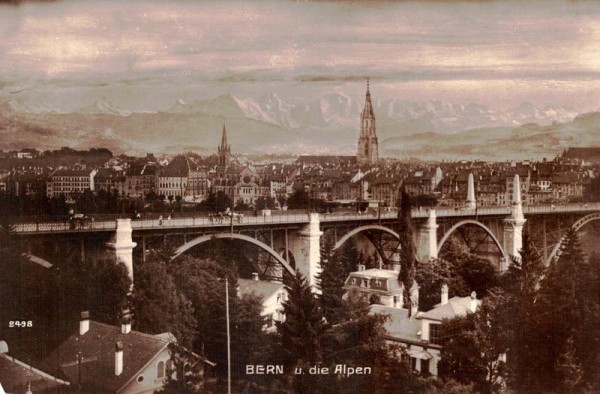 Bern und die Alpen Vorderseite