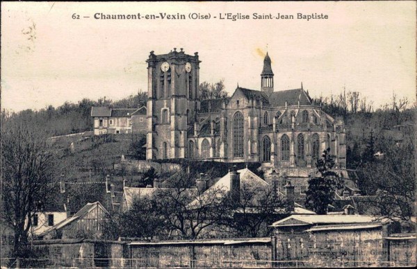 Chaumont en Vexin - L'Eglise Saint-Jean Baptiste Vorderseite