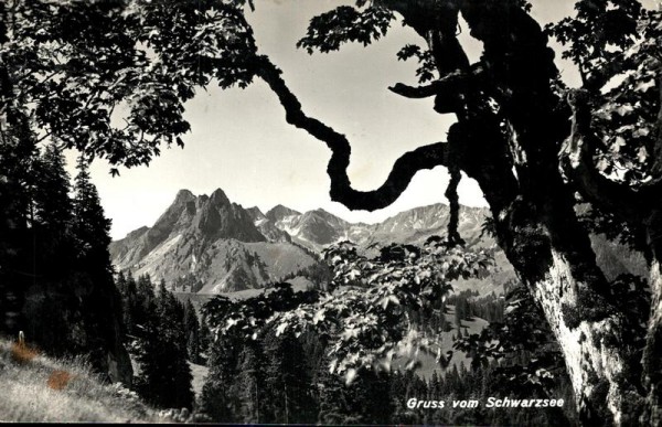 Gruss vom Schwarzsee Vorderseite