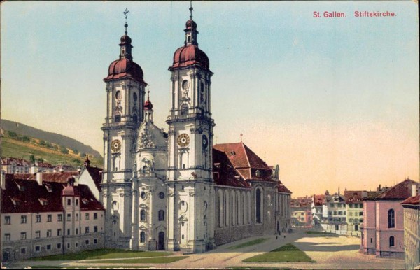 St.Gallen - Stiftskirche Vorderseite