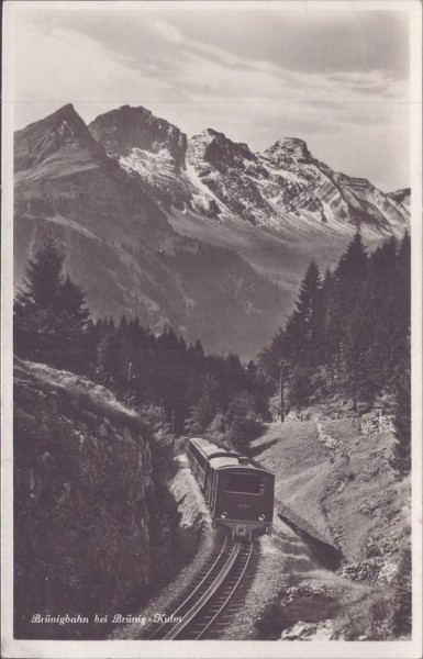 Brünigbahn bei Brünig-Kulm Vorderseite