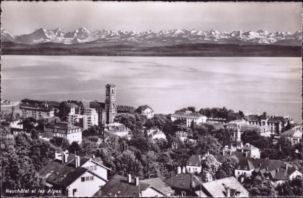 Neuchâtel et les Alpes