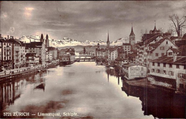 Zürich - Limmatquai, Schipfe Vorderseite