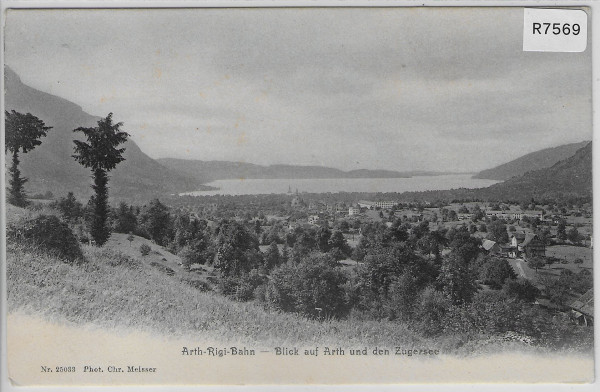 Arth-Rigi-Bahn - Blick auf Arth und den Zugersee