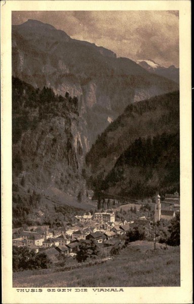 Thusis gegen die Viamala Vorderseite