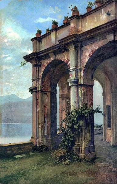 Lago di Lugano. Morcote Vorderseite