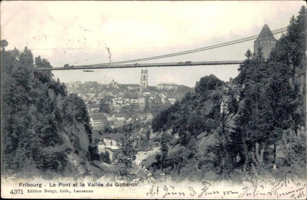 Pont du Gottéron (Fribourg) Vorderseite