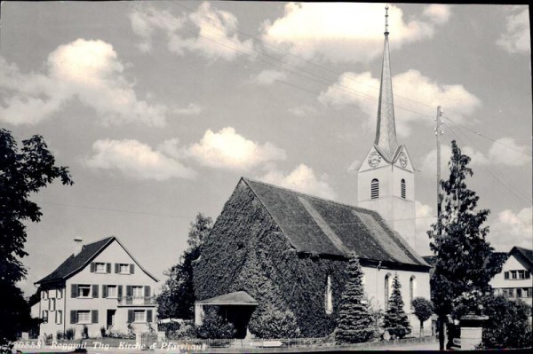 Roggwil, Kirche und Pfarrhaus Vorderseite