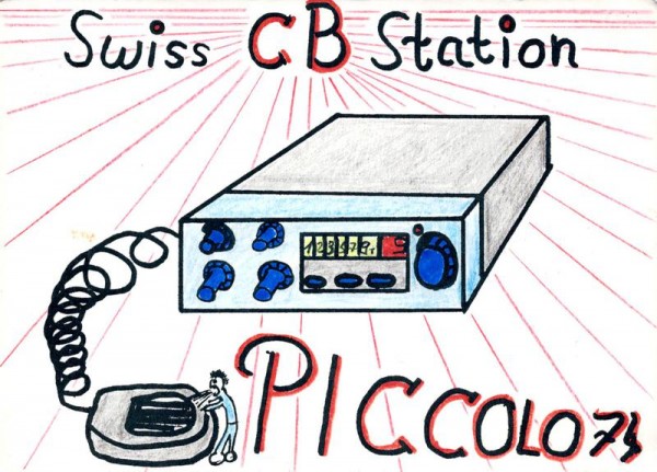 QSL- Karte, Piccolo 74, Wetzikon Vorderseite