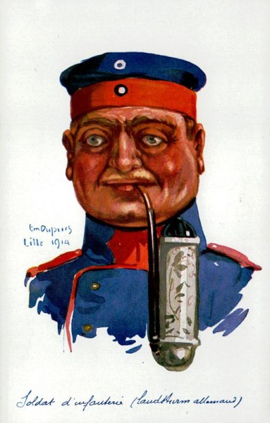Soldat d infanterie, allemand Vorderseite