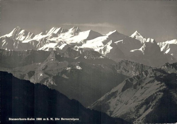 Stanserhorn-Kulm. Die Berneralpen Vorderseite