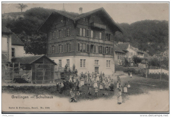 Grellingen - Schulhaus - animée