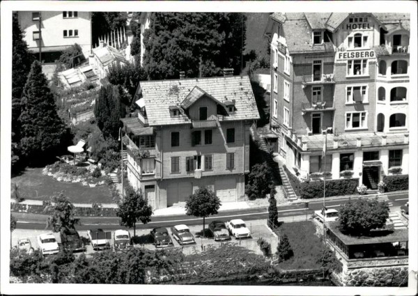 Weggis Hotel Felsberg - Flugaufnahme Vorderseite