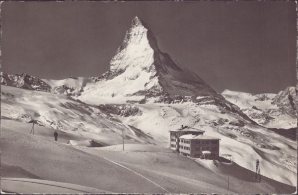 Zermatt - Sporthotel Rifelberg mit Matterhorn