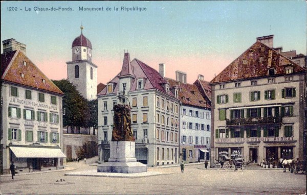 La Chaux-de-Fonds. Monument de la République Vorderseite