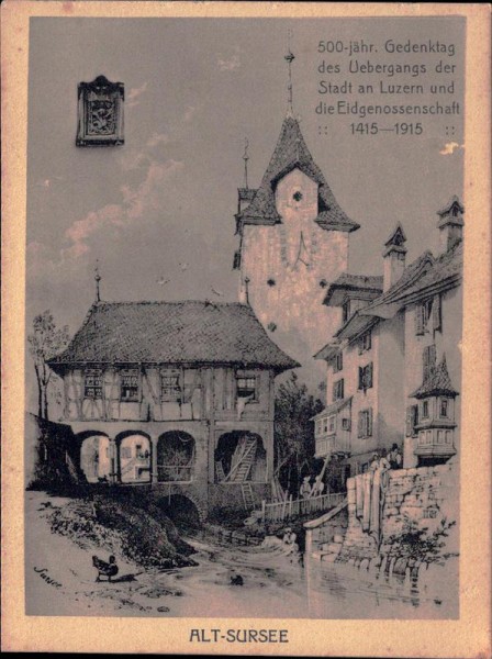 Sursee, Alt-Sursee,  1915 Vorderseite