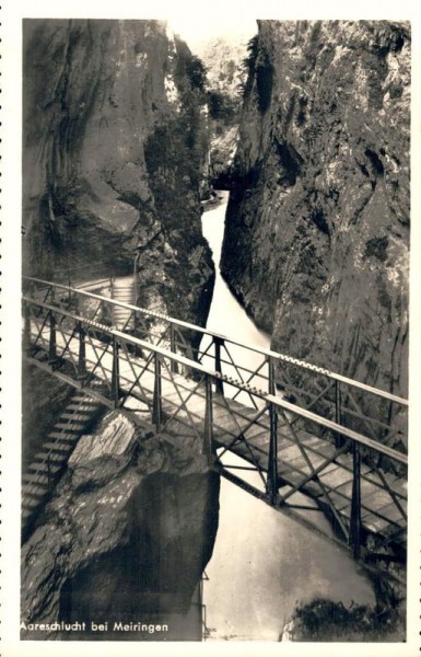 Aareschlucht bei Meiringen Vorderseite