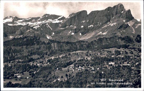 Braunwald mit Vorder- und Hintereckstock Vorderseite