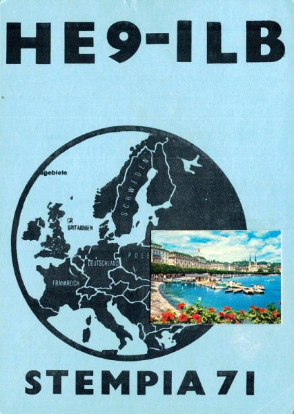 QSL- Karte, Stempia 71, Emmen Vorderseite