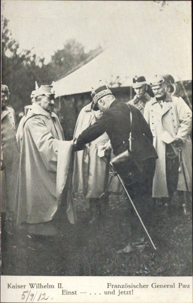 Kaiser Wilhelm II und General Pau