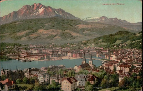 Luzern mit Pilatus Vorderseite