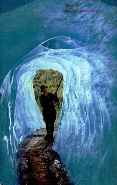 Oberer Grindelwaldgletscher, Eisgrotte Vorderseite