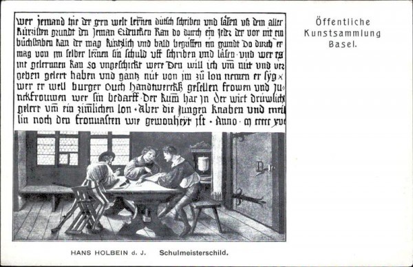 Öffentliche Kunstsammlung Basel Vorderseite