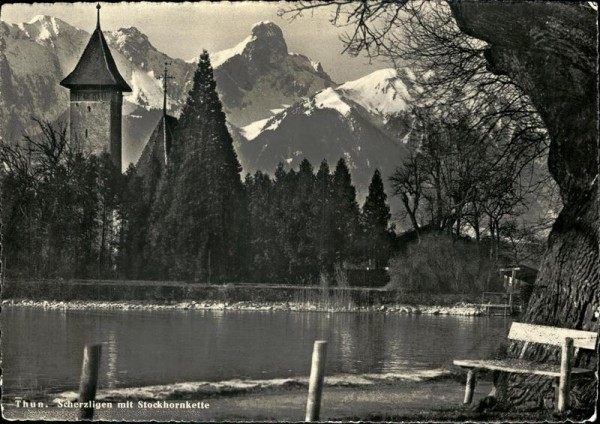 Thun, Scherzligen mit Stockhornkette Vorderseite