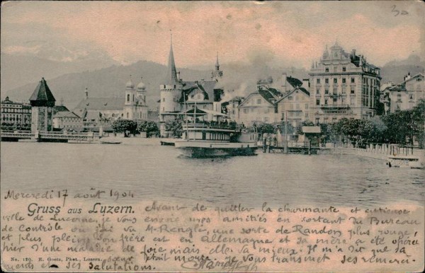 Gruss aus Luzern Vorderseite