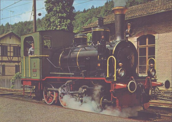 Sihltalbahn, Dampflokomotive Schnaaggi-Schaaggi Vorderseite