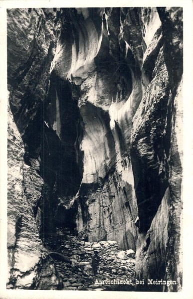 Aareschlucht bei Meiringen Vorderseite
