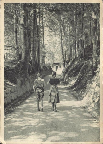 Küssnacht, Hohle Gasse, Aktion der Schuljugend 1934 Vorderseite