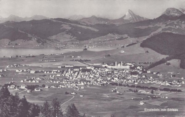 Einsiedeln mit Sihlsee Vorderseite