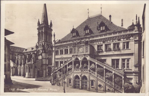 Bern, Rathaus und Altkathol.Kirche