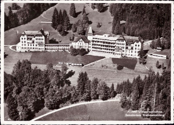 Fliegeraufnahme Sanatorium Wallenstadtberg