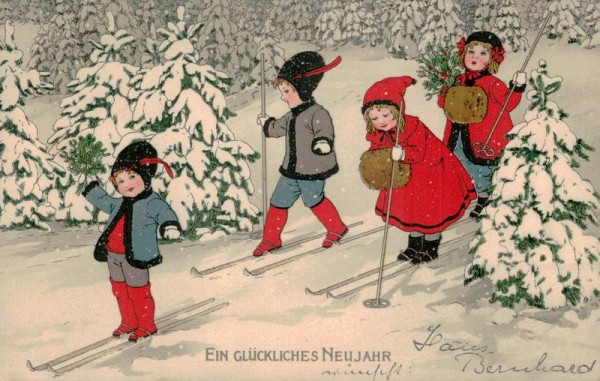 Ein glückliches Neujahr Vorderseite