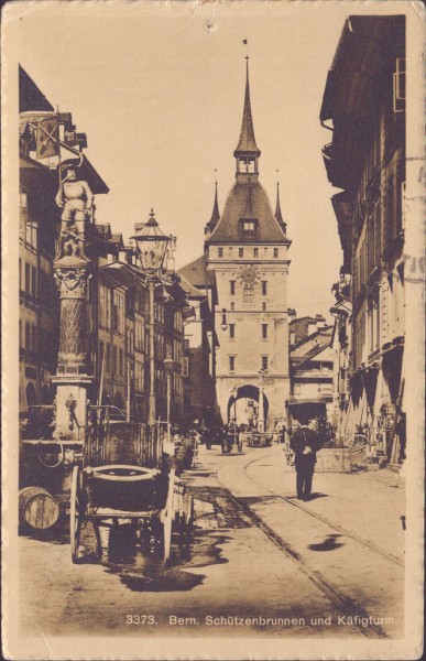 Bern Schützenbrunnen und Käfigturm