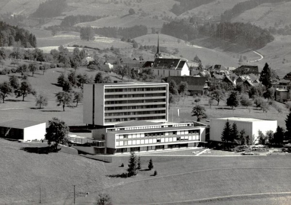 Seminar und Pensionat Menzingen/ ZG - Flugaufnahmen Vorderseite