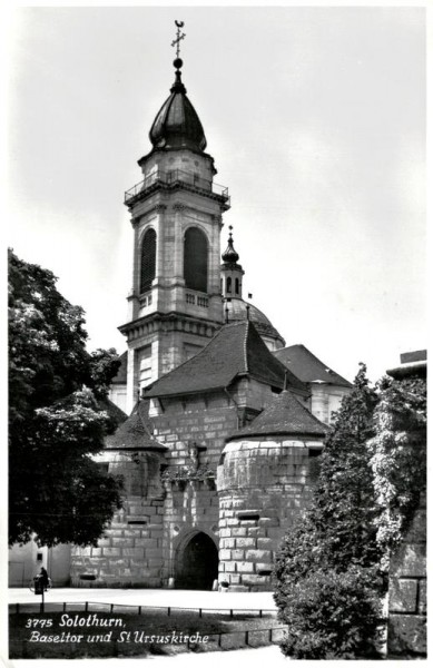 Solothurn, Baseltor und St.Ursuskirche Vorderseite