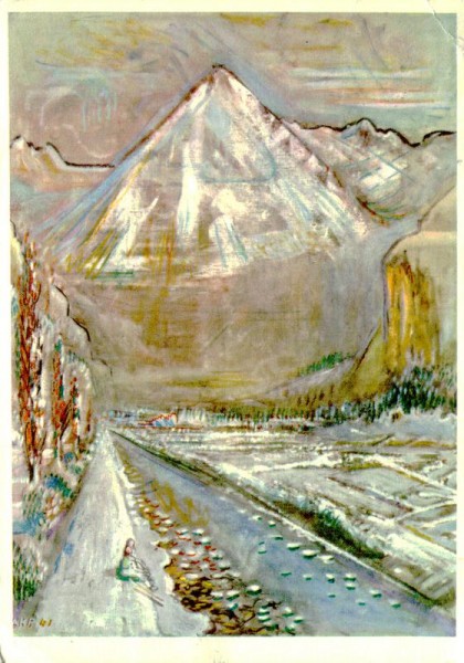 Reusstal mit Bristenstock, Alfred H.Pellegrini Vorderseite